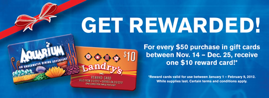 Landry's Holiday Gift Cards Landry's Holiday Gift Cards