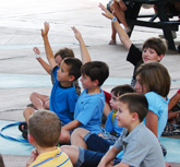 Curious children asking questions