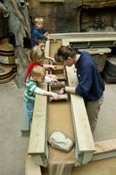 Children doing hands on experiments