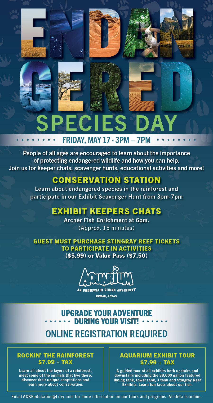 Endangered Species Day - Saturday, May 21st * 11AM - 9PM