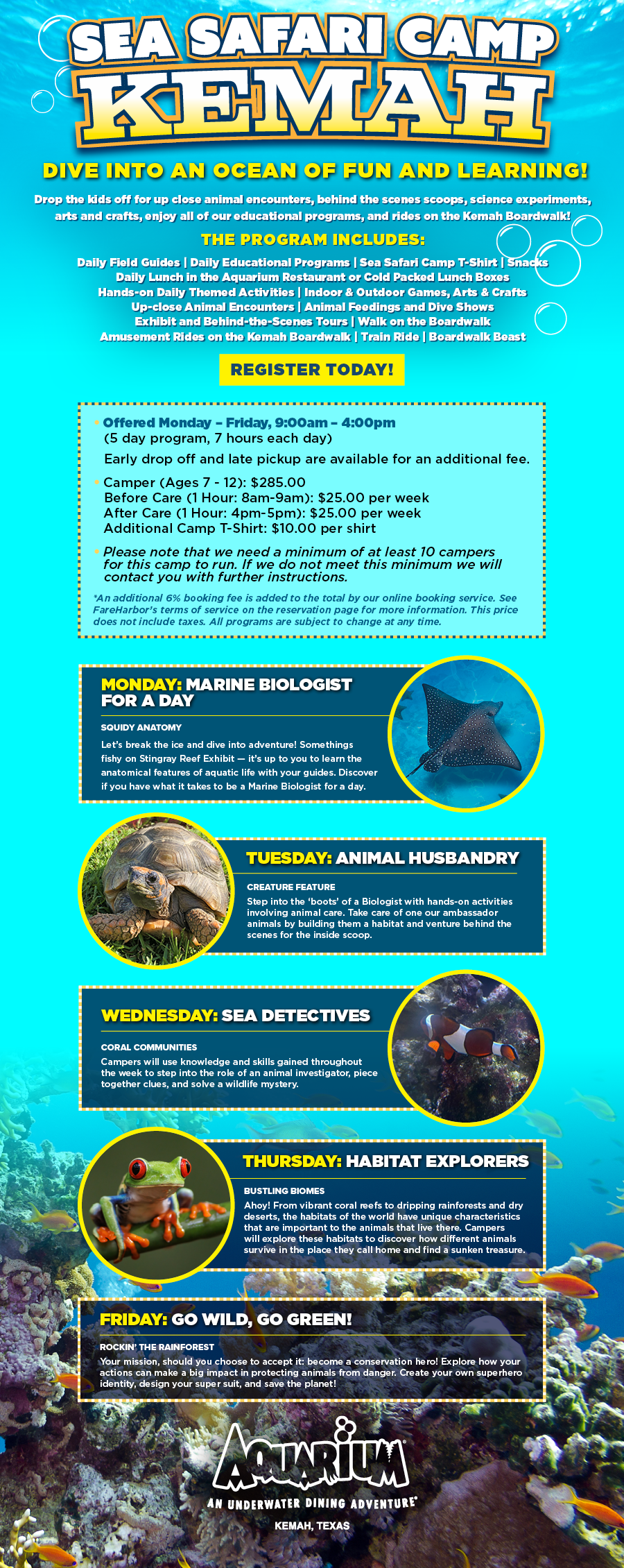 Sea Safari Camp at the Aquarium