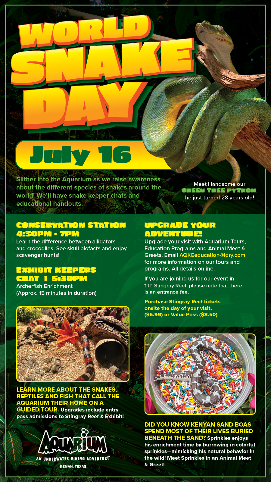 Now Serving - Snake Day Promo