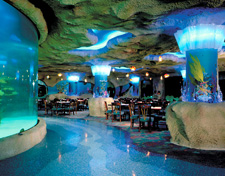 Aquarium dining area
