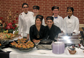 Catering employees for special event