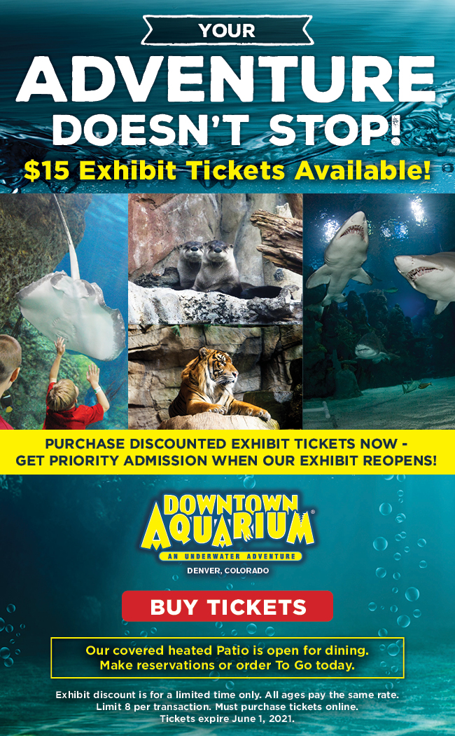 Aquarium Exhibit Pass at The Downtown Aquarium Denver Aquarium Exhibit Pass at The Downtown Aquarium Denver