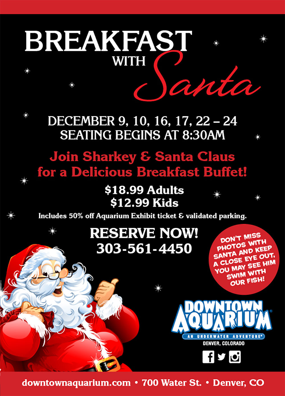 Breakfast with Santa Reserve Now!