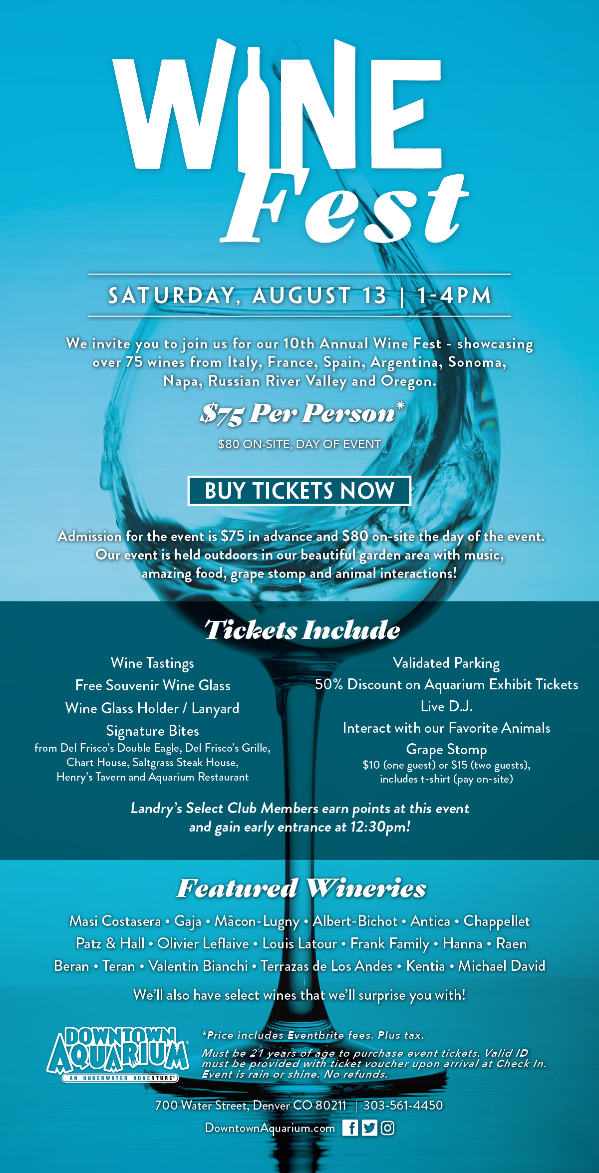Wine Fest - August 24th 1 - 4pm