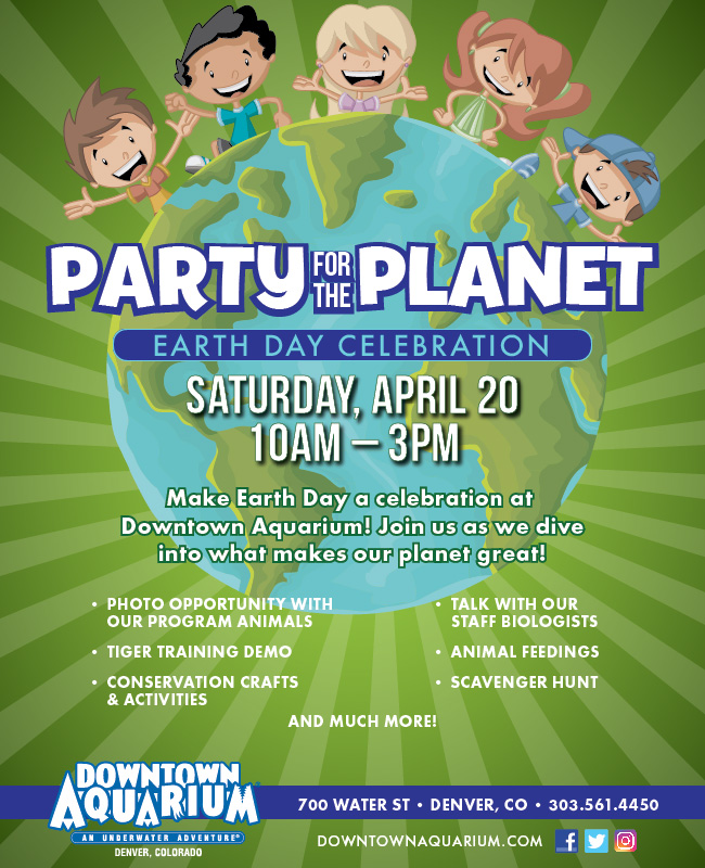 Earth Day Celebration on April 20 from 10am to 3pm