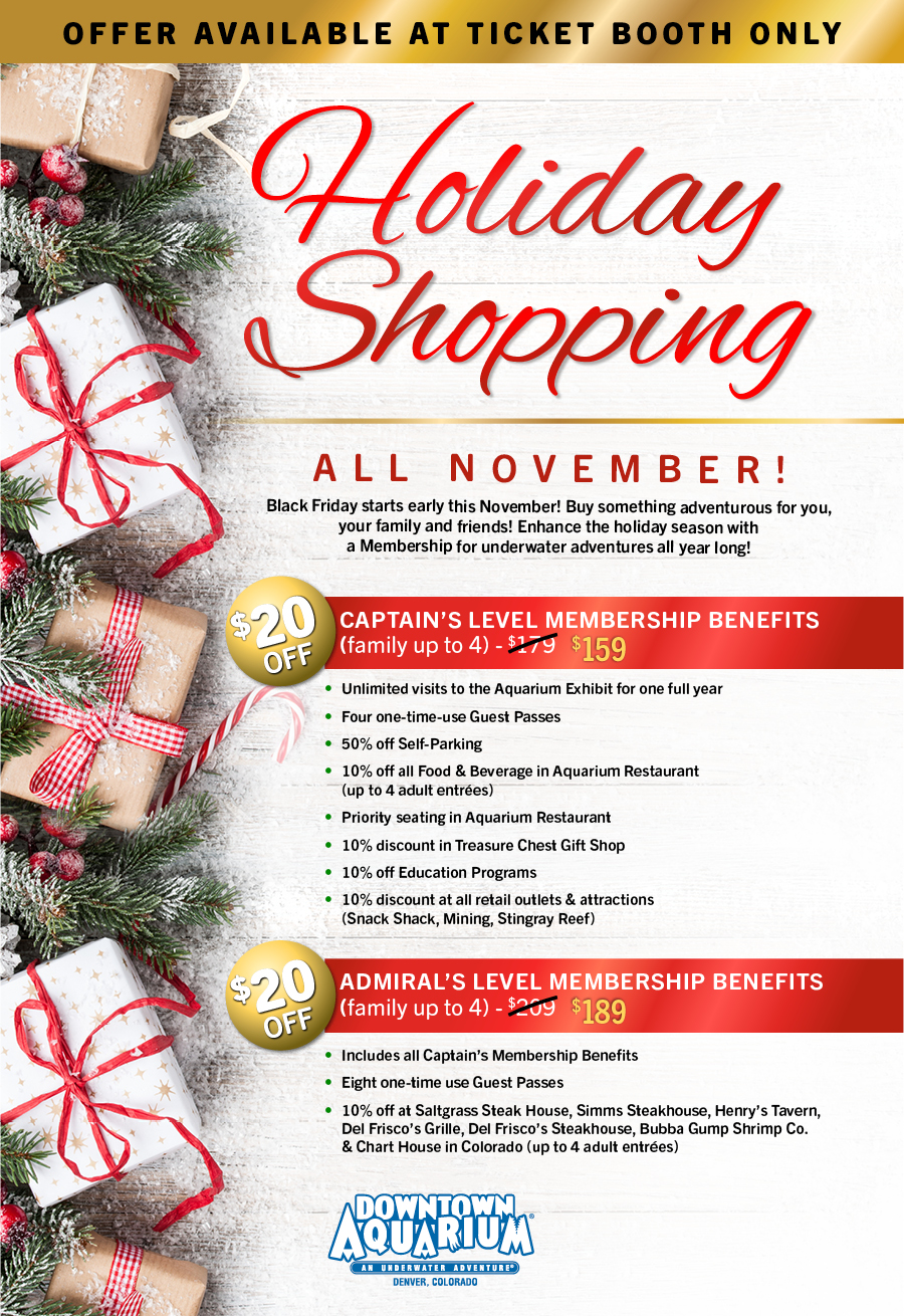 Downtown Aquarium - Holiday Shopping Friday