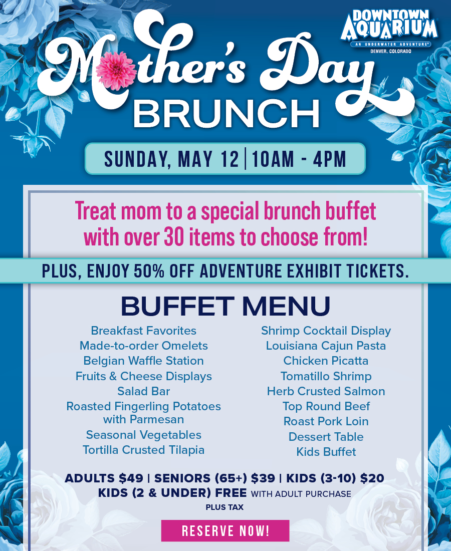 Mother's Day Buffet on May 10 from 10am to 4pm. Treat Mom to brunch items, specialty seafood, carvery selections, desserts and more!