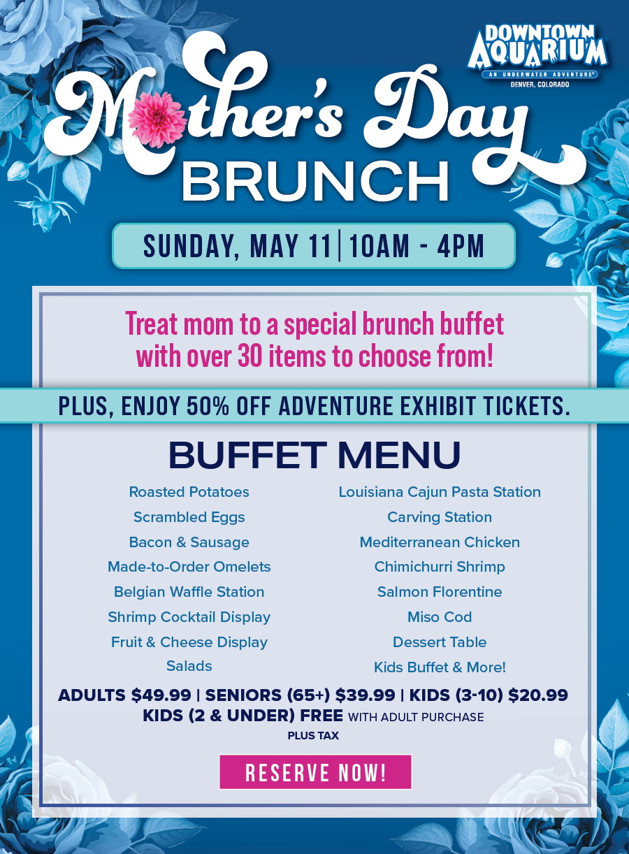 Mother's Day Buffet on May 11 from 10am to 4pm. Treat Mom to brunch items, specialty seafood, carvery selections, desserts and more!