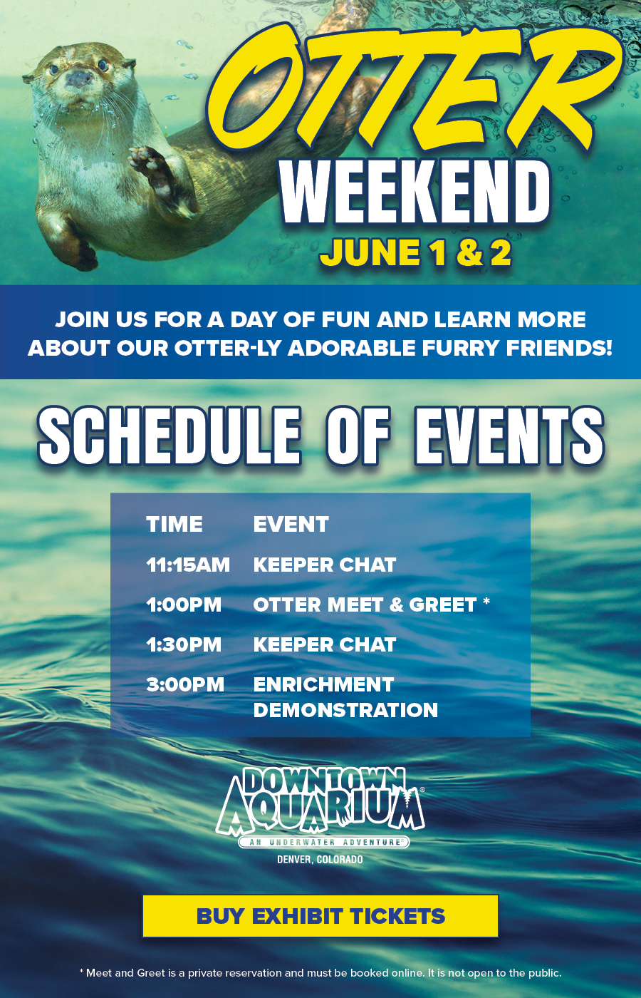 Otter Weekend - The Downtown Aquarium Denver