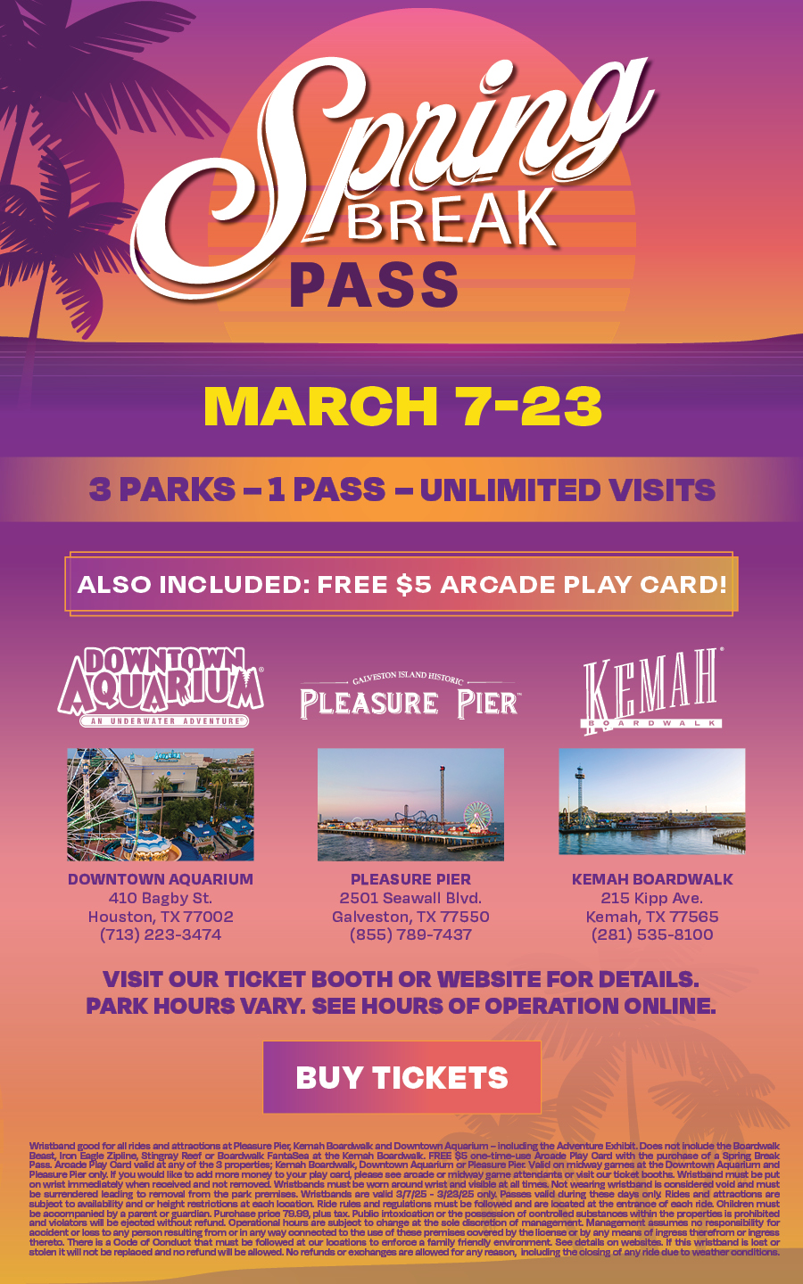 Spring Break Pass