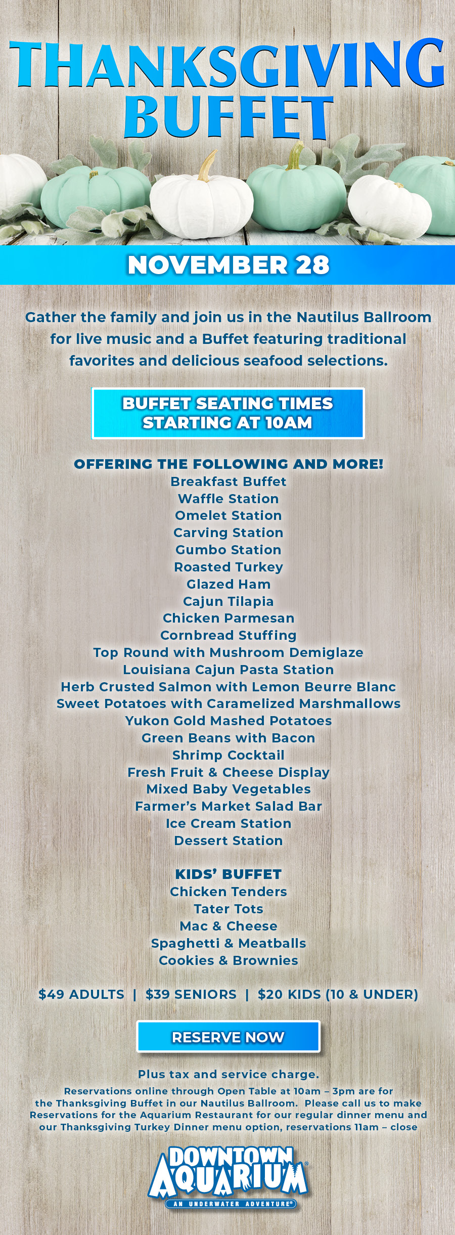 Thanksgiving Buffet.