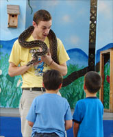 Boa Constrictor being shown to kids