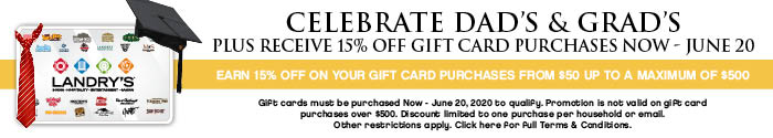 15% off all gift card purchases